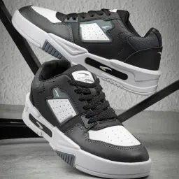 Asian Men's Black & White Casual Sneakers-picture-33