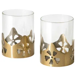 ikea aromatisk Tealight holder, glass/gold-colour, 9 cm-picture-16