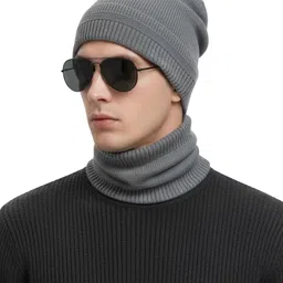 iSWEVEN Unisex Woollen Beanie image 2