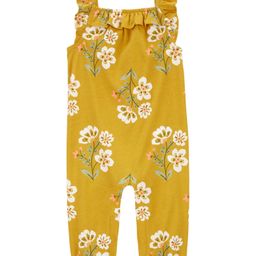 Carter's Frill Sleeves Jumpsuit with Floral Print - Yellow-picture-15