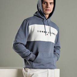 Tommy Hilfiger Europe Colourblocked Hooded Pullover Sweatshirt-picture-38