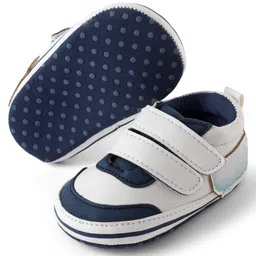 KIDLINGSS Whale Patch Detailed Double Velcro Booties - Navy Blue image 3