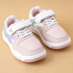 Cute Walk by Babyhug Casual Shoes With Velcro Closure - Pink image 2