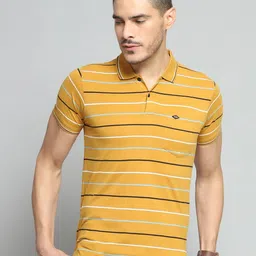 Cloak & Decker Striped Polo Collar Pockets Cotton T-shirt-picture-30