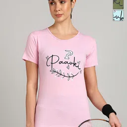 PAAVKI Women Pack of 3 Typography Printed Round Neck Cotton T-shirts-picture-38