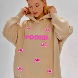 RAYACLOSET Women Printed Hooded Sweatshirt-image-40