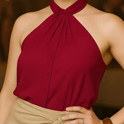 don't be basic Halter Neck Top image 5