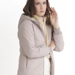 RAREISM Silver Polyester Solid Long Sleeves Jacket image 3