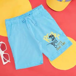 Pantaloons Junior Vista Blue Cotton Printed Shorts-picture-30