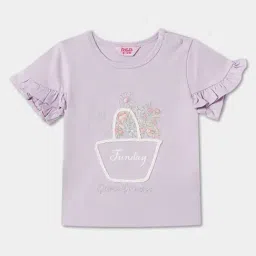R&B Kids Lilac Embroidery Regular Fit Top-picture-13