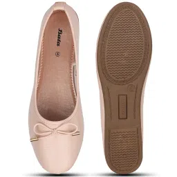 Bata Women's Beige Ballerina Shoes image 3