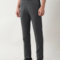 Arrow Blue Slim Fit Self Pattern Trousers image 3