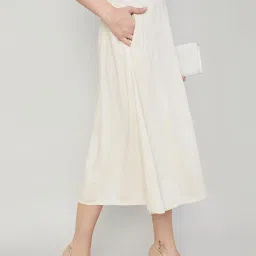 Code by Lifestyle Beige A-Line Skirt image 3