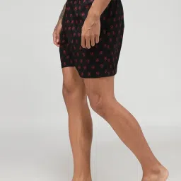 Zoiro Black Cotton Regular Fit Printed Boxers image 3