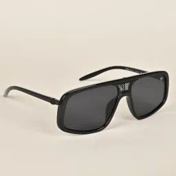 Voyage Black Wayfarer UV Protection Unisex Sunglasses image 3