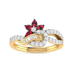 PC Jeweller Venamin 18k Gold Ring for Women-picture-19
