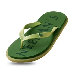 Neemans Men's Eco Classic Green Flip Flops image 3