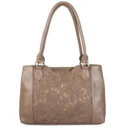 Mochi Brown Textured Medium Handbag-picture-45