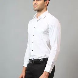 Cantabil White Regular Fit Shirt image 3
