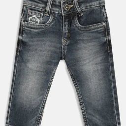 Octave Kids Espresso Grey Cotton Washed Jeans-picture-49