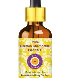 Deve Herbes Pure German Chamomile Essential Oil with Glass Dropper - 15 ml-image-1