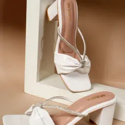 Mozafia Women's White Casual Sandals-picture-35