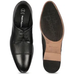 Hush Puppies by Bata Men's PIERCE Black Derby Shoes image 3