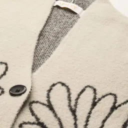 Apsley Beige Regular Fit Printed Cardigan image 5