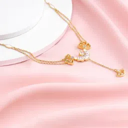 GIVA 925 Silver Bhumi Golden Elegant Eyebright Lariat Necklace for Women & Girls-picture-31