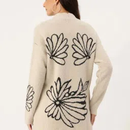 Apsley Beige Regular Fit Printed Cardigan image 2