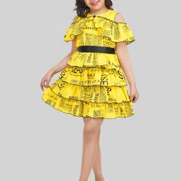 BEING NAUGHTY Print Crepe Fit & Flare Dress-picture-42