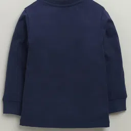 Bumzee Boys Navy Cotton Printed T-Shirt with Pyjama image 3