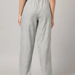 Kryptic Blue & Black Cotton Checks Lounge Pants (Pack Of 2) image 3