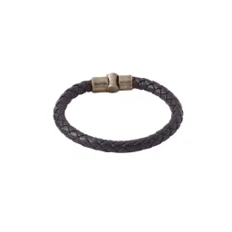 NVR Brown Leather Bracelet for Men image 3