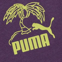 Puma Kids MID 90s Purple Cotton Printed Shorts image 3