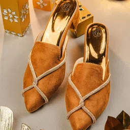 NR By Nidhi Rathi Embellished Party Block Sandals-image-54