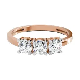 Sparkles 14k (585) Rose Gold Lab Grown Diamond Rings-picture-44