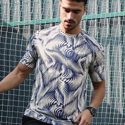 Campus Sutra Men Abstract Printed Round Neck T-shirt-picture-27