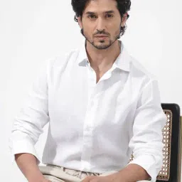 Rare Rabbit White Regular Fit Solid Shirt-picture-43