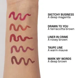 Diam Beauty 2Pc Soft Filter Pot Lipstick & Draw Me Lip Marker - NoFilter & SketchyBusiness image 4