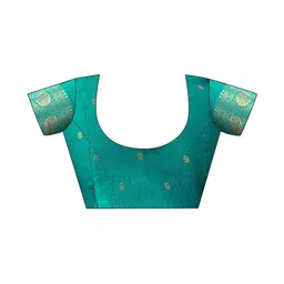 SANISA Ethnic Motifs Zari Silk Blend Handloom Saree image 5