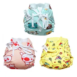 Snugkins 100% Cotton Nappy Small Size (0-5Kg) Pack of 3-picture-16