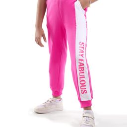Honeyhap Premium 100% Cotton Cut & Sew Full Length Lounge Pants With Bio Finish - Carmine Rose Pink & Bright White-picture-22