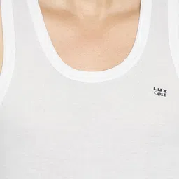 Lux Cozi Pack of 4 Gym Vests LUX_005_4J_COZI_FINE_VEST_RN_WHITE_75 image 2