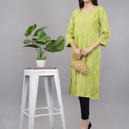 Avaasa Buy Shruthi Women Woven Design Embroidered Daily Straight Kurta-picture-20