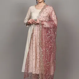 Exotic India Embroidered Dupatta with Sequinned image 4