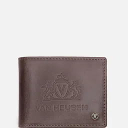Van Heusen Men Textured Leather Two Fold Wallet image 5