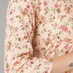 Zuvino Floral Print Maternity A-Line Midi Dress image 2