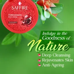 Saffire Naturals Set Of 2 Pomegranate Body Scrub - 200 g Each image 5