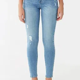 FOREVER 21 WOMEN HIGH WAIST SKINNY FIT ANKLE LENGTH JEANS-image-35